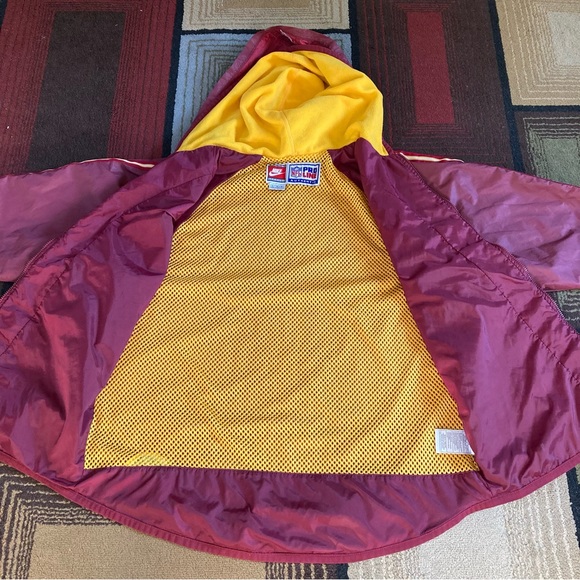 Vtg Nike Team NFL Pro-Line Authentic Washington Redskins Parka Jacket Men's Sz L - Picture 9 of 14